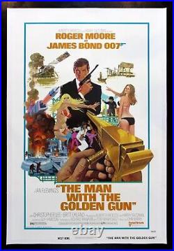 MAN WITH THE GOLDEN GUN? CineMasterpieces JAMES BOND VINTAGE MOVIE POSTER 1974