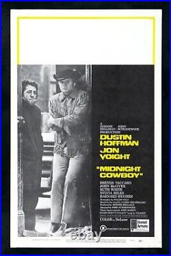 MIDNIGHT COWBOY? CineMasterpieces ORIGINAL MOVIE POSTER WINDOW CARD UNUSED