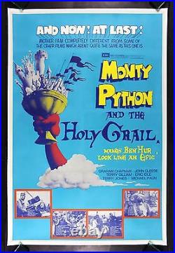 MONTY PYTHON AND THE HOLY GRAIL 40x60 CineMasterpieces MOVIE POSTER 1975 COMEDY