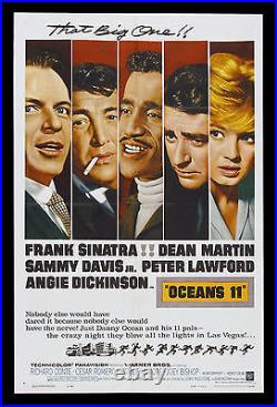 OCEANS ELEVEN? CineMasterpieces OCEAN'S 11 ORIGINAL MOVIE POSTER 1960 RAT PACK