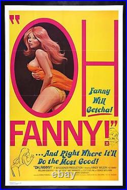 OH FANNY! CineMasterpieces MOVIE POSTER 1975 ADULT X RATED PORN