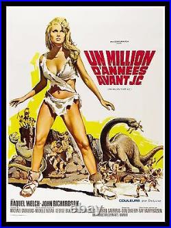 ONE 1 MILLION YEARS BC CineMasterpieces FRANCE MOVIE POSTER 1966 RAQUEL WELCH