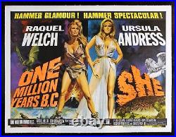 ONE MILLION YEARS BC? CineMasterpieces UK QUAD RAQUEL WELCH MOVIE POSTER 1968