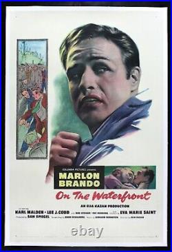 ON THE WATERFRONT? CineMasterpieces ORIGINAL MOVIE POSTER MARLON BRANDO 1954