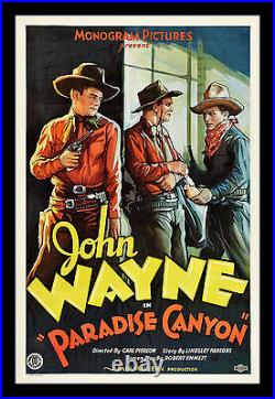 PARADISE CANYON? CineMasterpieces WESTERN COWBOY MOVIE POSTER JOHN WAYNE 1935