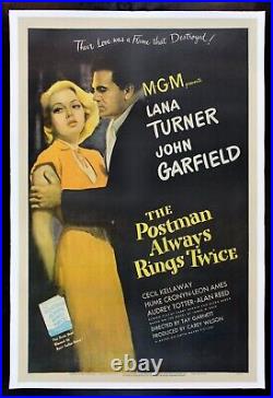 POSTMAN ALWAYS RINGS TWICE? CineMasterpieces LANA TURNER MOVIE POSTER 1946