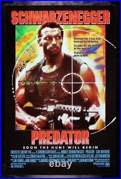 PREDATOR? CineMasterpieces ORIGINAL MOVIE POSTER NM-M ALIEN SCHWARZENEGGER 1987