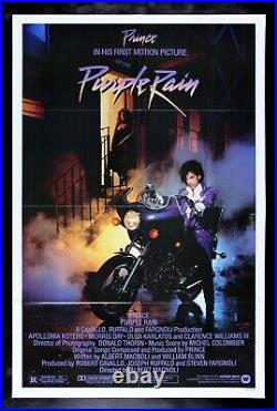 PURPLE RAIN? CineMasterpieces NSS ORIGINAL PRINCE ROCK MUSIC MOVIE POSTER 1984