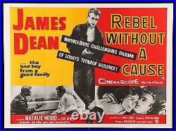 REBEL WITHOUT A CAUSE? CineMasterpieces ORIGINAL MOVIE POSTER JAMES DEAN R80'S