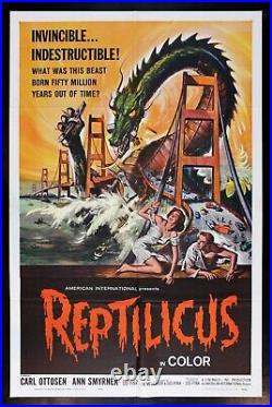 REPTILICUS? CineMasterpieces MOVIE POSTER SNAKE SEA SERPENT DRAGON MONSTER'62