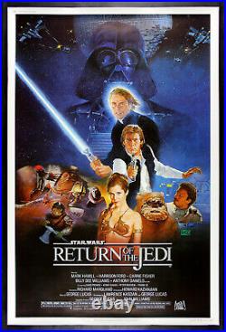 RETURN OF THE JEDI? CineMasterpieces 40x60 MOVIE POSTER HUGE STAR WARS 1983