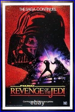 REVENGE OF THE JEDI? CineMasterpieces ORIGINAL MOVIE POSTER STAR WARS 1983