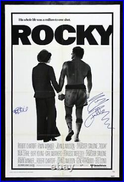 ROCKY? CineMasterpieces RARE SIGNED STALLONE & SHIRE ORIGINAL MOVIE POSTER 1976