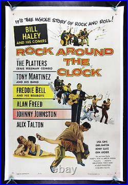 ROCK AROUND THE CLOCK CineMasterpieces 1955 VINTAGE MOVIE POSTER ROCK AND ROLL