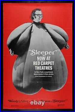 SLEEPER? CineMasterpieces HALF SUBWAY WOODY ALLEN SUPER RARE MOVIE POSTER 1973