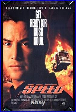 SPEED CineMasterpieces ORIGINAL US INTL 1SH MOVIE POSTER 1994 KEANU REEVES