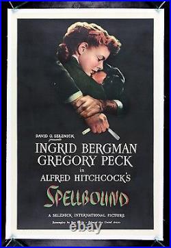 SPELLBOUND CineMasterpieces 1945 ORIGINAL MOVIE POSTER HITCHCOCK INGRID BERGMAN