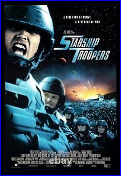 STARSHIP TROOPERS? CineMasterpieces ORIGINAL MOVIE POSTER DOUBLE SIDED 1997