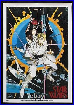 STAR WARS? CineMasterpieces 1976 POSTER 1 THE CHAYKIN ORIGINAL MOVIE POSTER