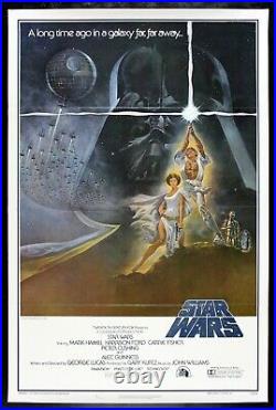 STAR WARS? CineMasterpieces 1ST PRINTING NSS 77/21-0 ORIGINAL MOVIE POSTER 1977