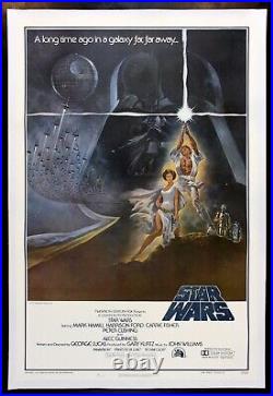 STAR WARS? CineMasterpieces 1ST PRINTING NSS 77/21-0 VINTAGE MOVIE POSTER 1977