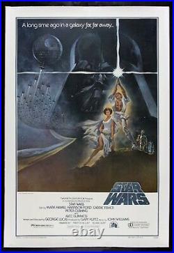 STAR WARS? CineMasterpieces 1ST PRINTING STYLE A ORIGINAL MOVIE POSTER 1977