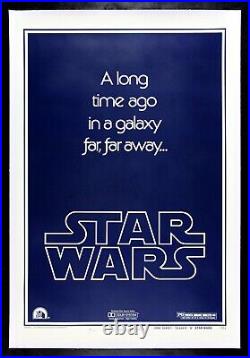 STAR WARS? CineMasterpieces ROLLED STYLE B WITH GAU ORIGINAL MOVIE POSTER 1977