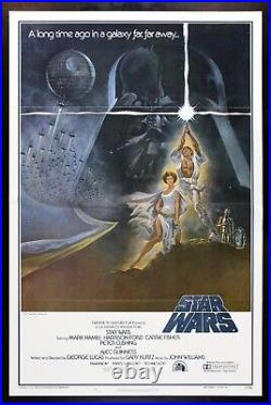 STAR WARS? CineMasterpieces TRIFOLD 1ST PRINTING 77/21-0 MOVIE POSTER 1977