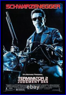 TERMINATOR 2? CineMasterpieces ORIGINAL DS NSS GUN MOTORCYCLE MOVIE POSTER 1991