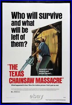 TEXAS CHAINSAW MASSACRE? CineMasterpieces 1974 VINTAGE ORIGINAL MOVIE POSTER