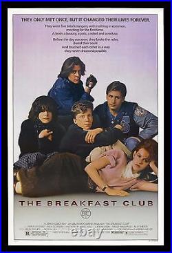 THE BREAKFAST CLUB CineMasterpieces ORIGINAL MOVIE POSTER 1985 BRAT PACK