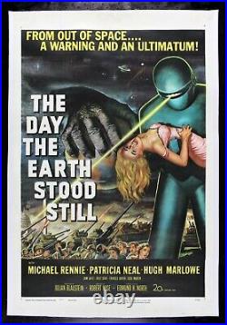 THE DAY THE EARTH STOOD STILL? CineMasterpieces ORIGINAL MOVIE POSTER 1951