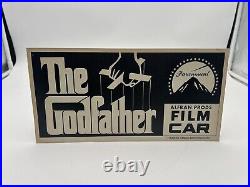 THE GODFATHER? CineMasterpieces ORIGINAL MOVIE POSTER FILM CAR PLACARD 1972