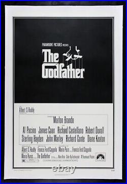 THE GODFATHER? CineMasterpieces ORIGINAL VINTAGE MOVIE POSTER 1972