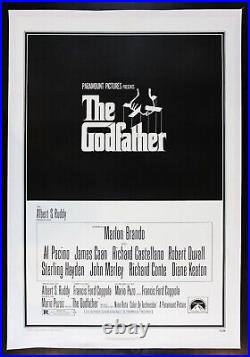 THE GODFATHER? CineMasterpieces ORIGINAL VINTAGE MOVIE POSTER 1972