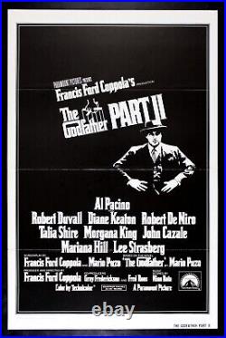 THE GODFATHER PART 2? CineMasterpieces ORIGINAL MOVIE POSTER AL PACINO 1974