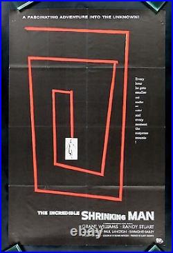 THE INCREDIBLE SHRINKING MAN RARE ADVANCE MOVIE POSTER CineMasterpieces 1957