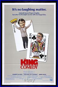 THE KING OF COMEDY CineMasterpieces ORIGINAL MOVIE POSTER 1983 NM-M C9-C10