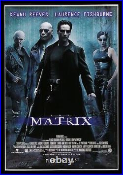 THE MATRIX? CineMasterpieces ORIGINAL MOVIE POSTER HUGE BUS STOP DS RARE 1999