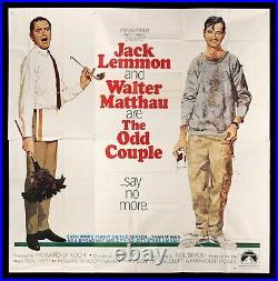 THE ODD COUPLE? CineMasterpieces 1968 VINTAGE ORIGINAL HUGE 6SH MOVIE POSTER