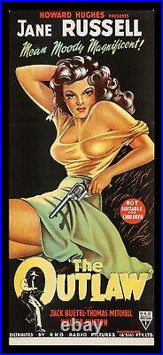 THE OUTLAW? CineMasterpieces AUSTRALIAN MOVIE POSTER SEXY JANE RUSSELL 1950