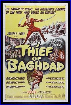THIEF OF BAGHDAD CineMasterpieces 1SH ORIGINAL MOVIE POSTER BAGDAD 1961