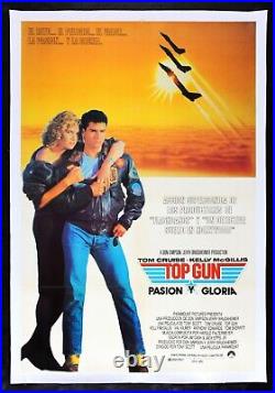 TOP GUN? CineMasterpieces SPANISH ORIGINAL MOVIE POSTER JET FLY NAVY 1986