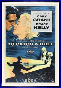 TO CATCH A THIEF? CineMasterpieces 1955 HITCHCOCK ORIGINAL VINTAGE MOVIE POSTER