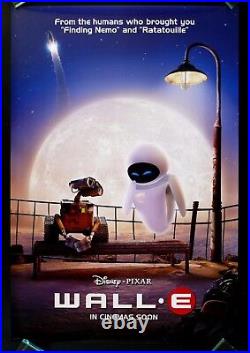 WALL E? CineMasterpieces ORIGINAL MOVIE POSTER 2008 DISNEY PIXAR WALLE ROBOT