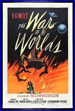 WAR OF THE WORLDS? CineMasterpieces 1953 ALIEN SCIENCE FICTION MOVIE POSTER