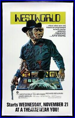 WESTWORLD? CineMasterpieces RARE WILDING ADVANCE WESTERN MOVIE POSTER 1973