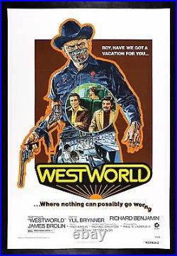 WESTWORLD? CineMasterpieces VINTAGE MOVIE POSTER COWBOY WESTERN WEST WORLD 1973