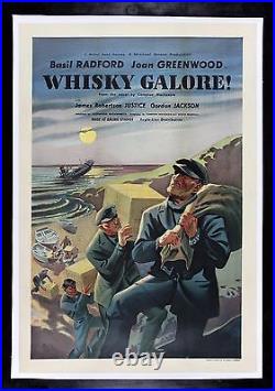 WHISKY GALORE? CineMasterpieces WHISKEY BRITISH UK ENGLAND MOVIE POSTER 1949